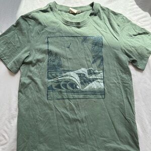 Wave Graphic Green T-Shirt
